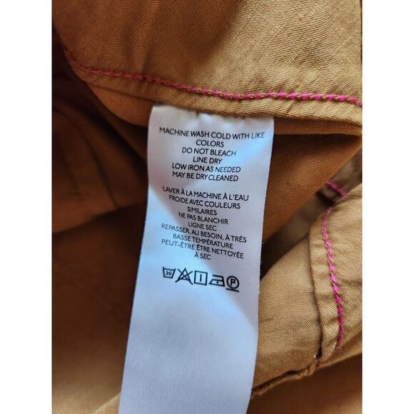 NWT Anthropologie Maeve The Colette Cropped Wide-Leg Pants Size 22W Gold #7D402 - Picture 9 of 10